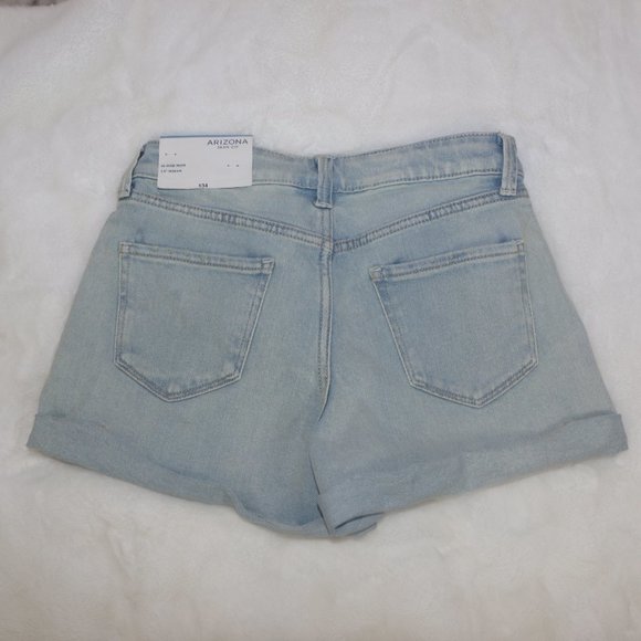 Arizona Hi-Rise Mom Jean Shorts Lt Vintage - Picture 2 of 9
